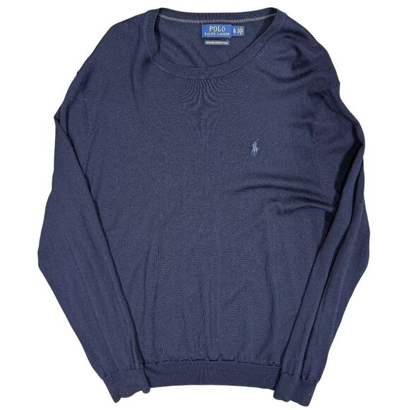 Polo Ralph Lauren Washable Merino Wool Lightweight Knit Crewneck Sweater XL
